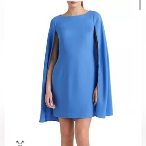 COPY - Ralph Lauren Cape Georgette Blue Dress